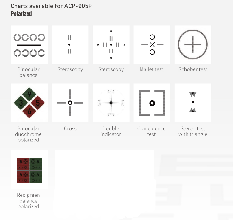ACP-905P polarisoidut binokulaaritestit